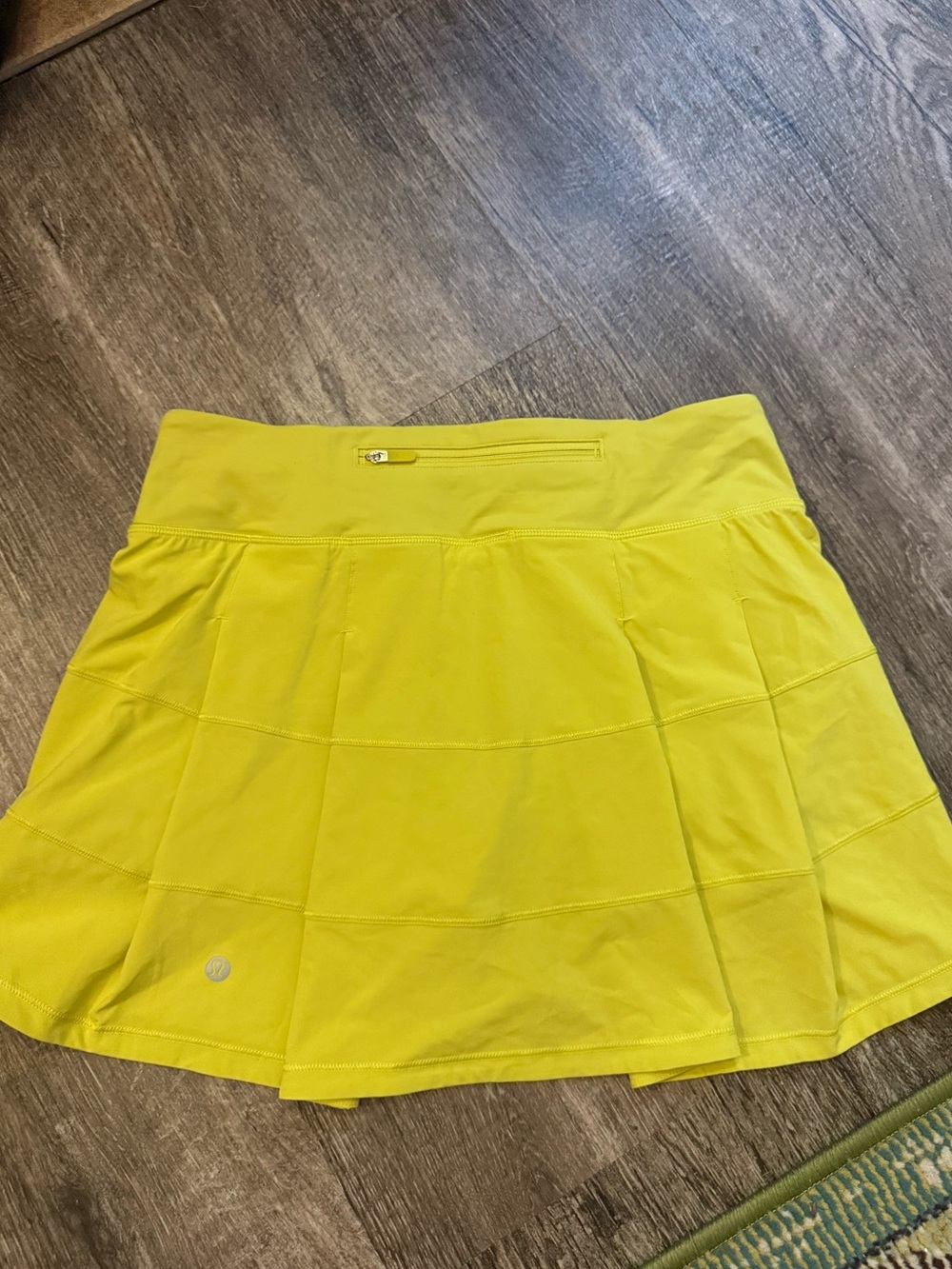 lululemon athletica Bright Yellow Skater Tennis Skirt with Back Zip